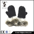 Fashion warm faux fur winter women gloves